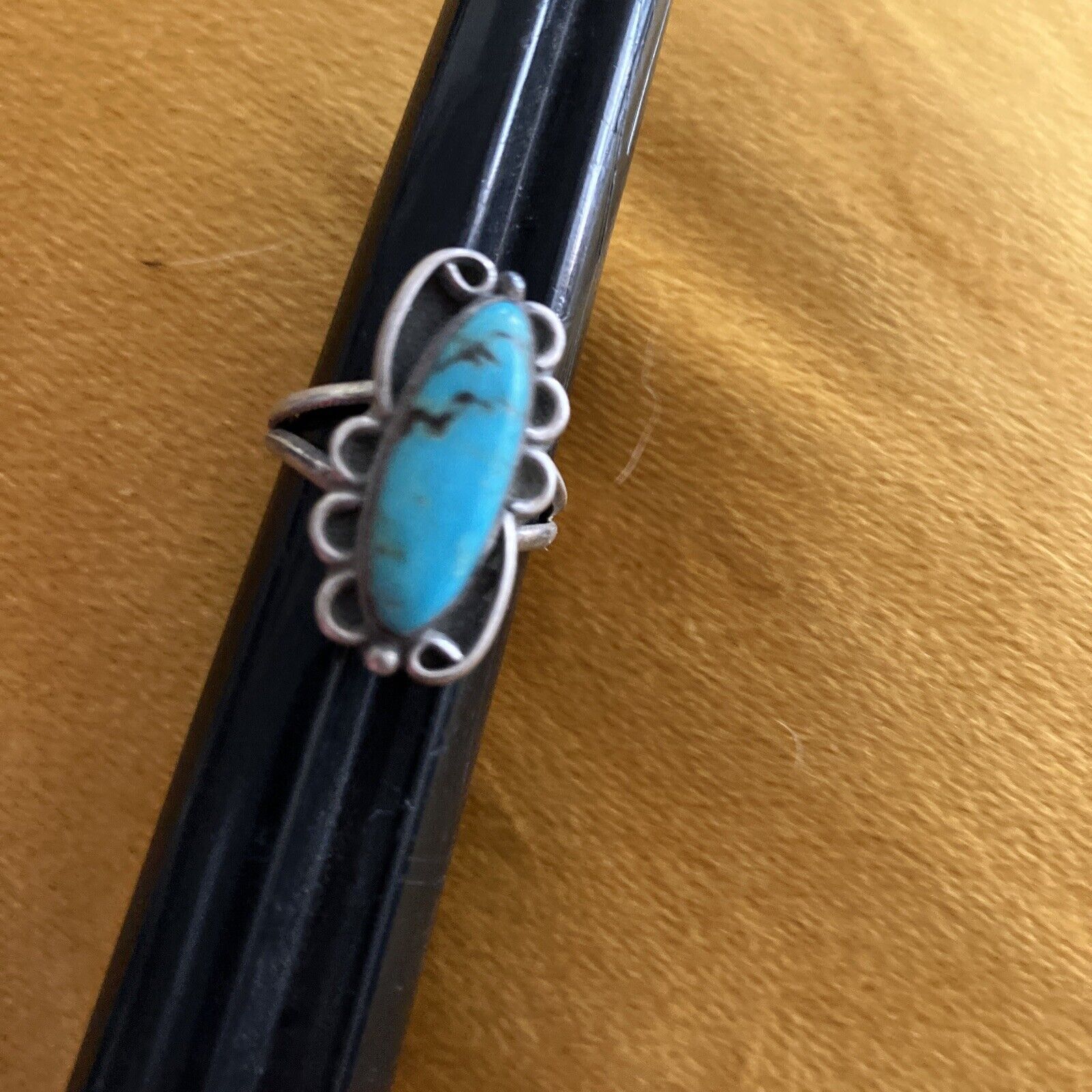 Vintage Sterling Silver Navajo Turquoise Native American Indian Ring Old Pawn 46$